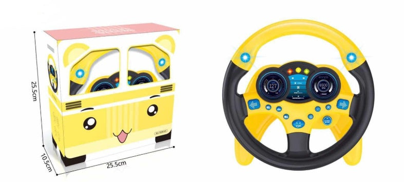 Co-pilot simulation steering wheel puzzle simulation toy - Cindi Book