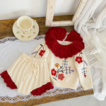 Autumn New Baby Girl Knitting Suit - Cindi Book