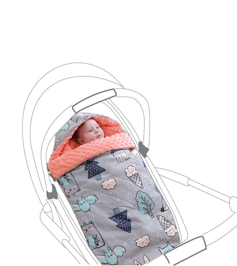 Newborn Baby Blanket Warm Fleece Stroller Cover Quilt - Cindi Book