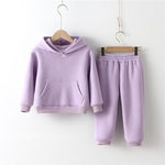 Children Clothes Kids Suit Warm Sweater Girl Fleece Hoodies - Cindi Book