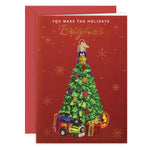 Old World Christmas Christmas Tree Christmas Card - hand-blown glass Christmas tree ornament