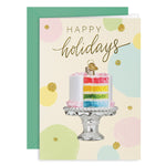 Old World Christmas Cake Christmas Card - hand-blown glass Christmas tree ornament