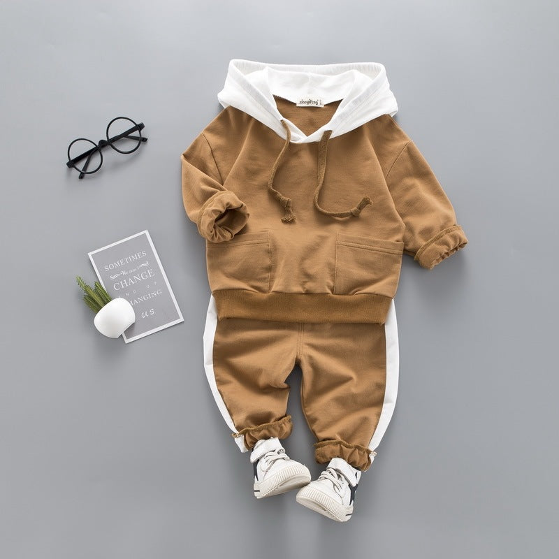 Western style 1 year old baby sweater two-piece - Cindi Book