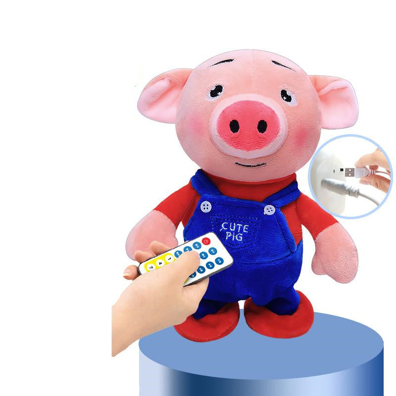 Electronic Robot Donkey Remote Control Kids Plush Toy Speak /walk/sing - Cindi Book