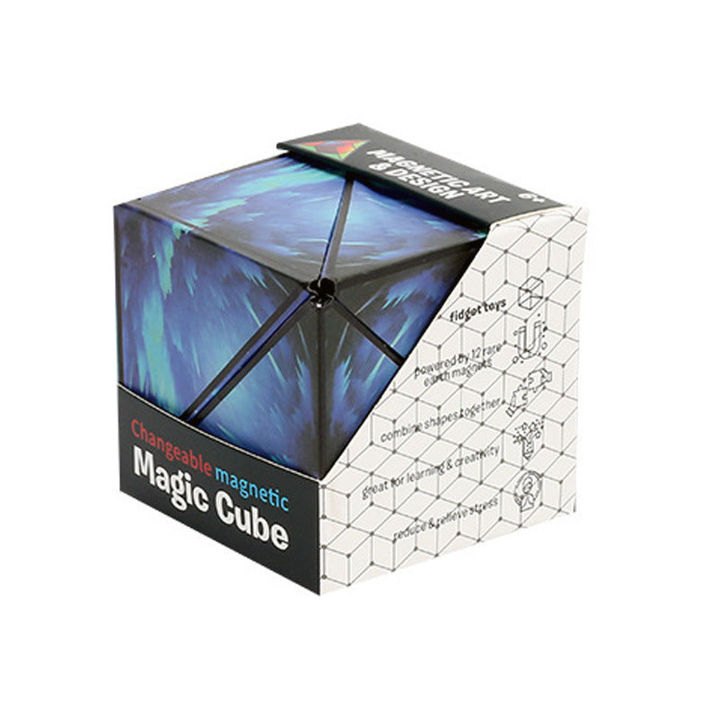 Super Cool 3d Geometric Magnetic Cube Training Puzzle Variety Puzzle Children's Toys - Cindi Book