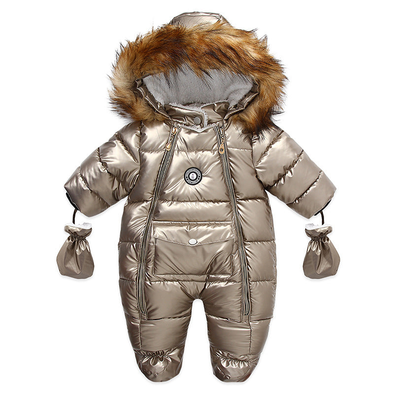 Newborn Children's Rompers Thickened And Warm - Cindi Book