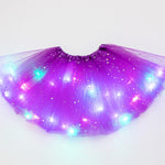 Magical & Luminous  LED Princess Halloween Tutu Skirt Sequins Shiny Skirt - Cindi Book