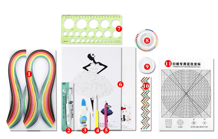DIY Paper Craft Quill Art Kit - Cindi Book