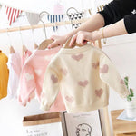 Girls Heart Knit Cardigan - Cindi Book