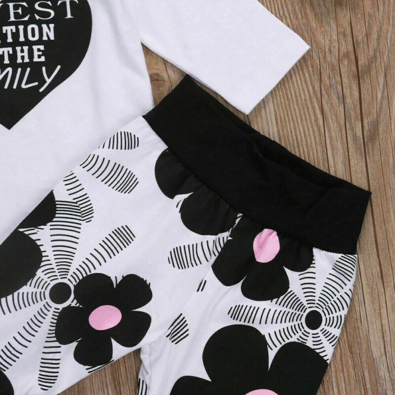 Children's cotton long-sleeved heart-shaped printing three-piece suit - Cindi Book
