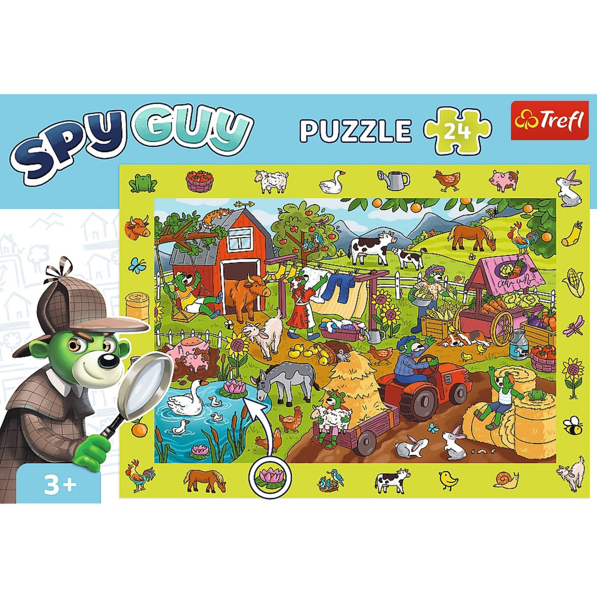 Trefl Kids Treflik Family - Spy Guy Farm 24 Piece Puzzle
