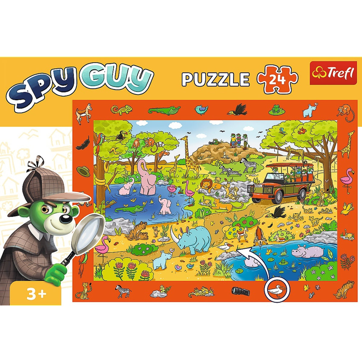Trefl Kids Treflik Family - Spy Guy Safari 24 Piece Puzzle