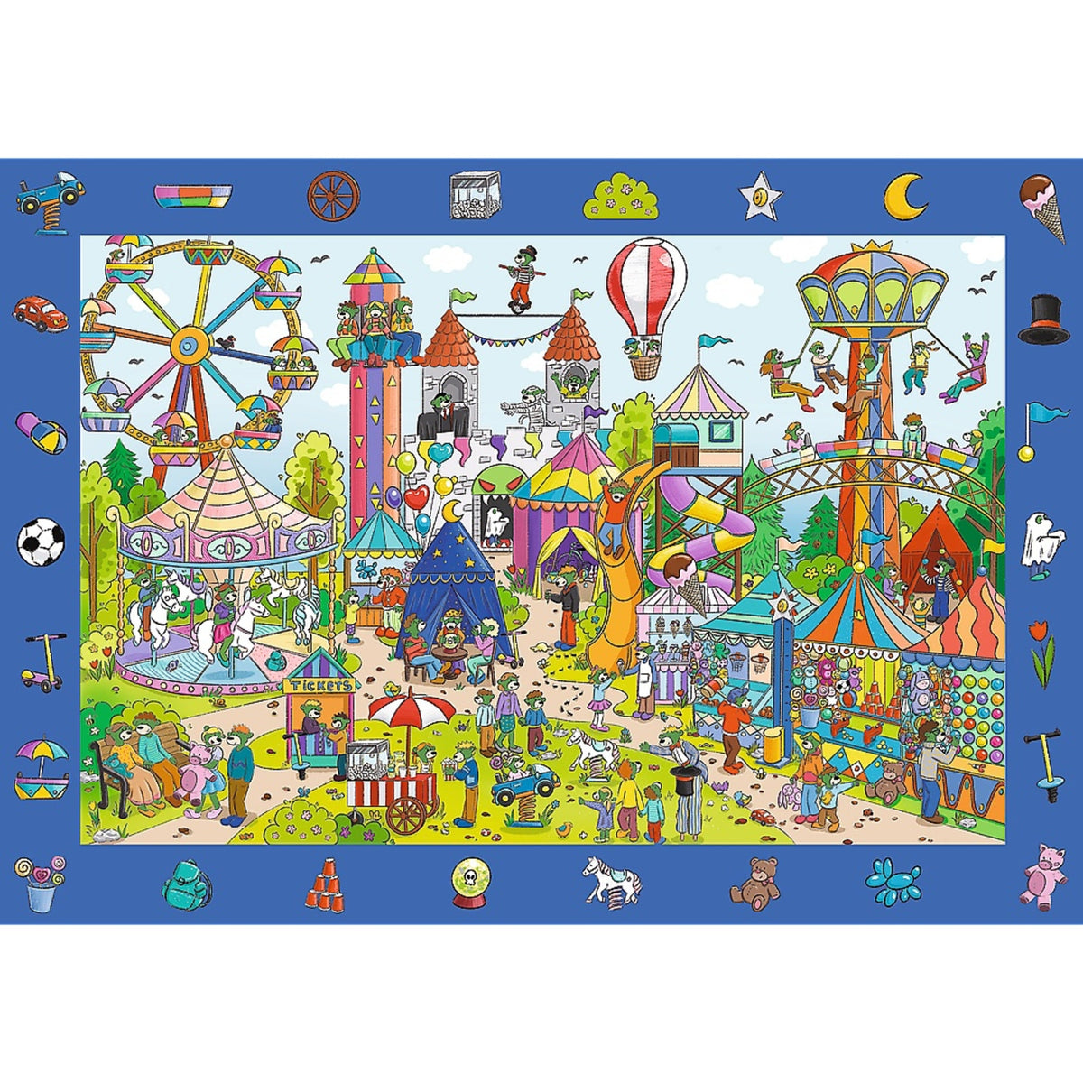 Trefl Kids Treflik Family - Spy Guy Amusement Park 100 Piece Puzzle
