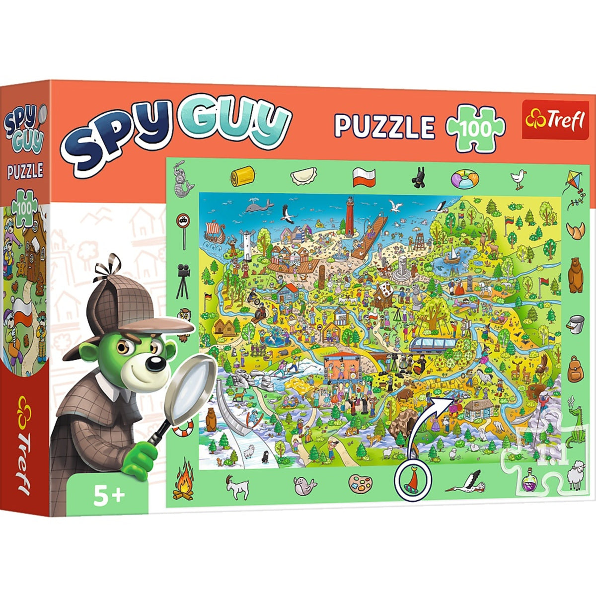 Trefl Kids Treflik Family - Spy Guy Poland 100 Piece Puzzle