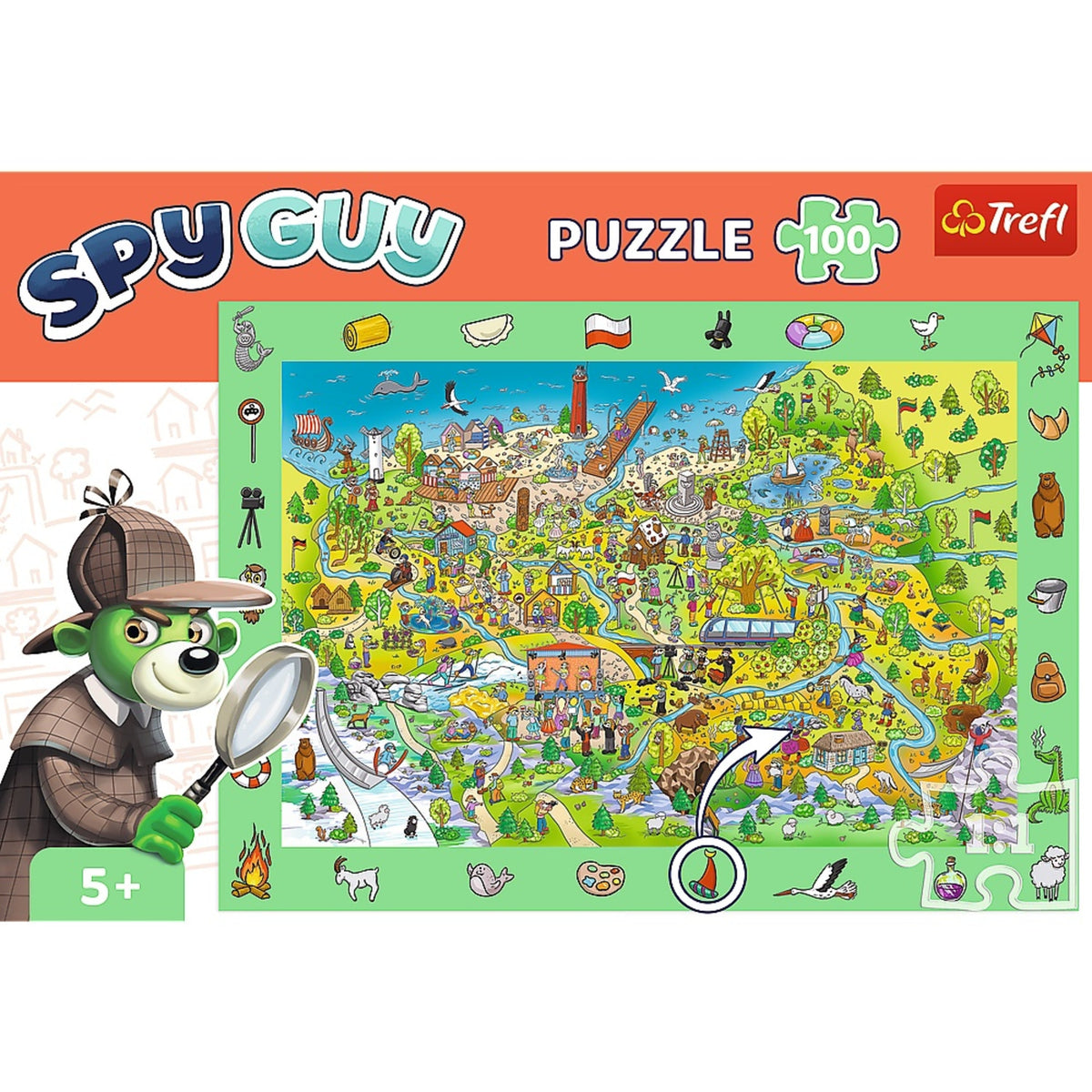 Trefl Kids Treflik Family - Spy Guy Poland 100 Piece Puzzle