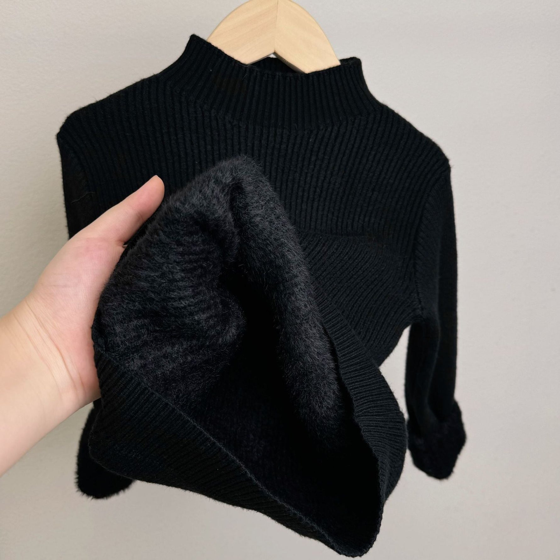 Children's Mock Neck Sweater Knitwear Top - Cindi Book