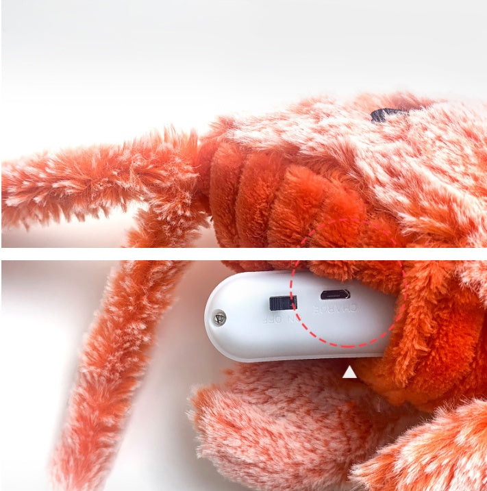 Electric USB Charging Pet Cat Molar Plush Toy - Cindi Book