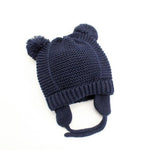 Jojo Double Pompom Knitted Beanie - Cindi Book
