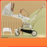 Can Sit And Lie Flat Two-way Folding Lightweight Shock-absorbing High-view Stroller - Cindi Book