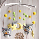 Newborn Owl Hand-Made Fabric Crib Rattle Toy - Cindi Book