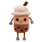 Simulation Milk Tea Cup Cute Expression Pillow Plush Toys - Cindi Book