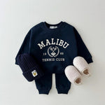 Two-piece Set Of Printed Letter Sweatshirt And Leggings - Cindi Book