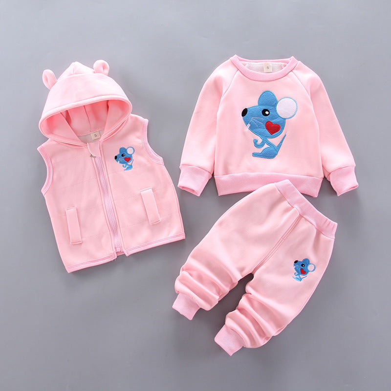 Children's thick three-piece suit - Cindi Book