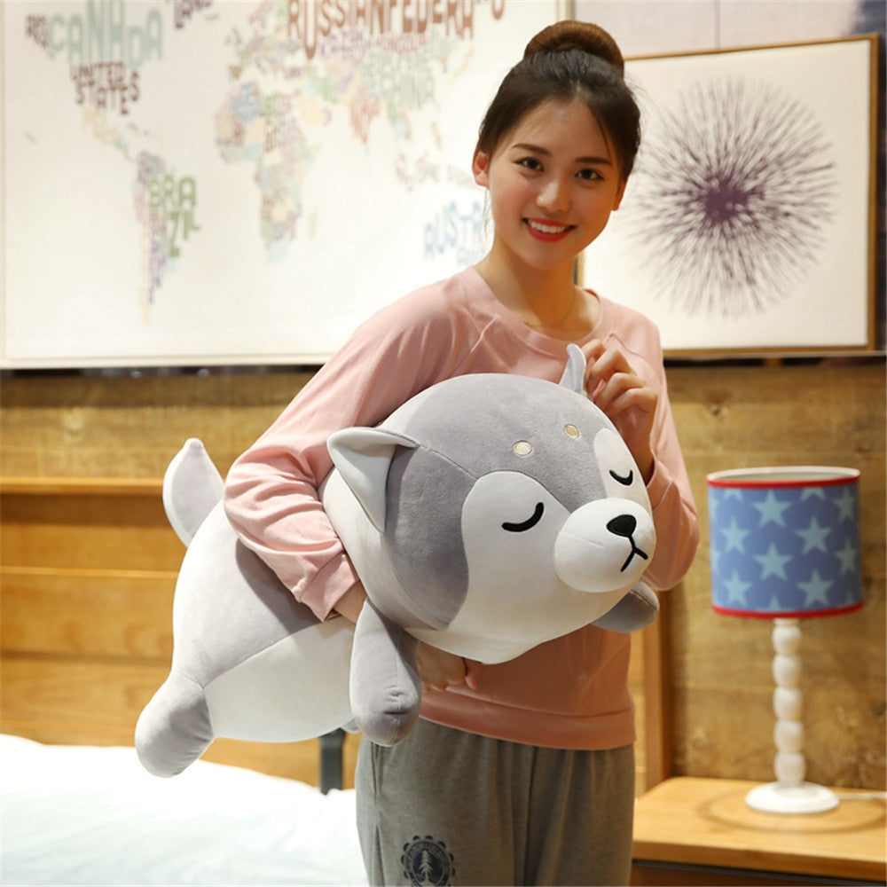 Cute Down Cotton Husky Plush Toys Chai Dog Doll - Cindi Book