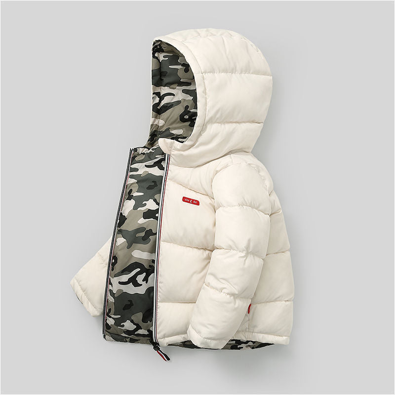 Middle And Small Children Wear Double-sided Padded Winter Jackets - Cindi Book