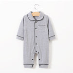 Baby pajamas solid color baby onesies kids clothes - Cindi Book