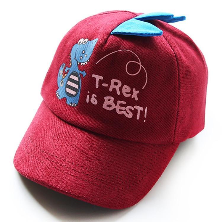 ''T-REX IS BEST'' DINOSAUR KIDS HATS - Cindi Book