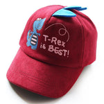 ''T-REX IS BEST'' DINOSAUR KIDS HATS - Cindi Book