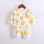 Baby's Cotton Long-sleeved Lace-up Butterfly Jumpsuit - Cindi Book