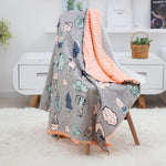Cotton cartoon baby blanket, baby comfort peas blanket - Cindi Book