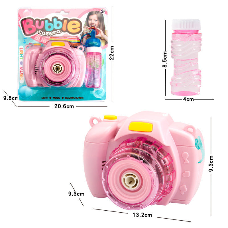 Camera Bubble Blowing Toys for Kids Fully-Automatic Soap Bubble Machine