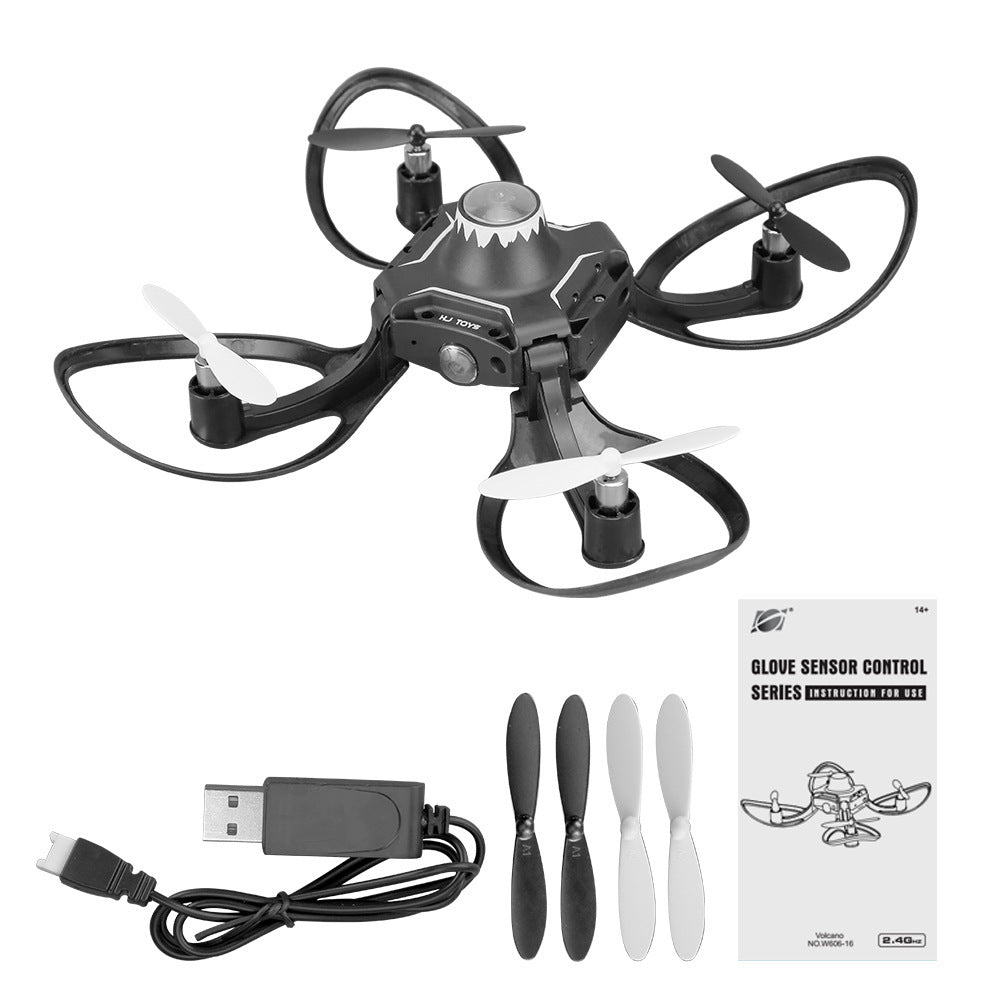 Folding Drone Gesture Control Aerial Photography Four-axis Body Sense Gravity Induction Remote Contro - Cindi Book