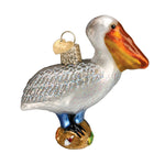 Old World Christmas Pelican Ornament - hand-blown glass Christmas tree ornament (view 3)