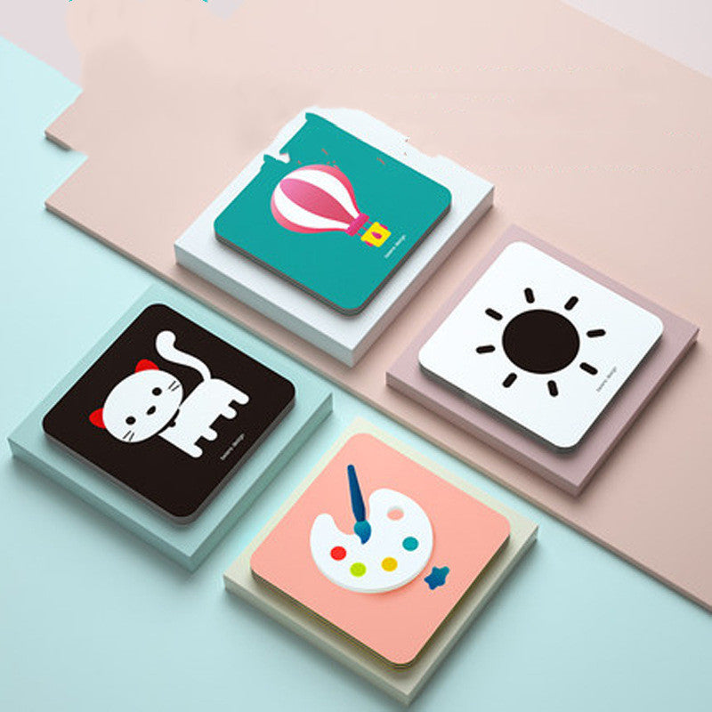 Black And White Cards Infant Early Learning Cognitive Cards Inspire Color Flash Card Toys - Cindi Book