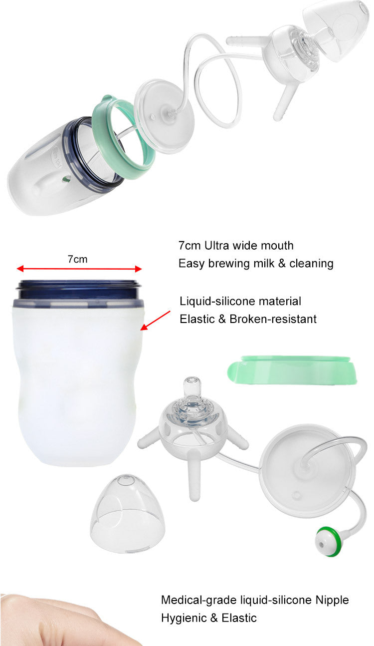 Feeding Bottle Kids Cup Children Training Silicone Sippy - Cindi Book