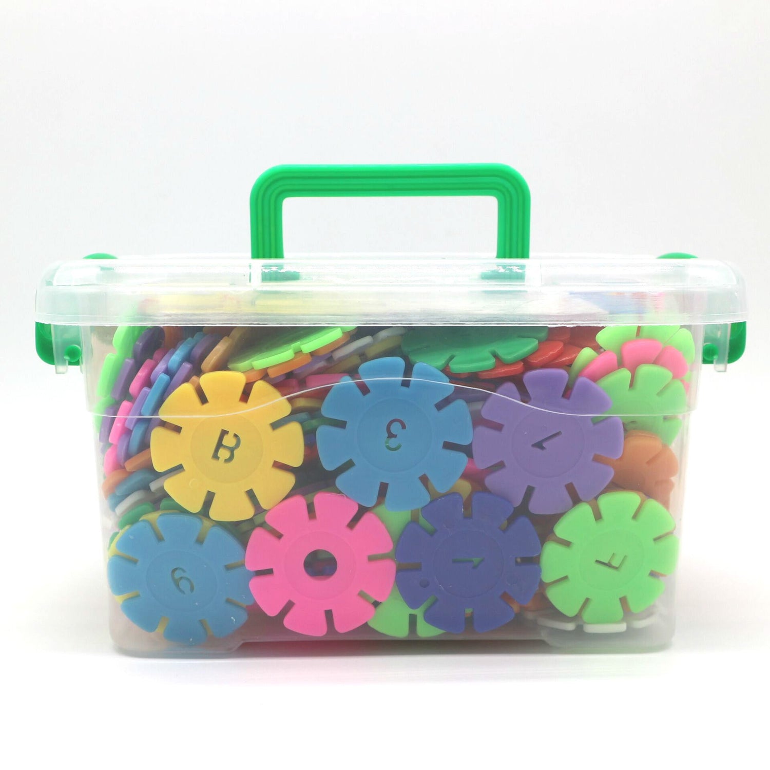 Early Education Insert Snowflake Piece Wooden Box Plastic Insert - Cindi Book