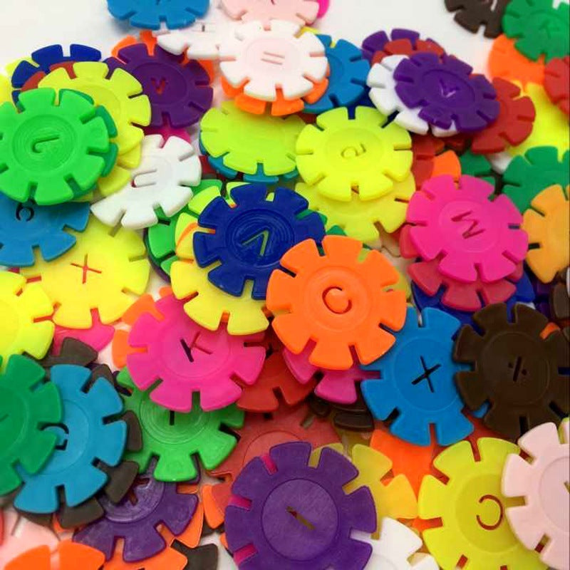 Early Education Insert Snowflake Piece Wooden Box Plastic Insert - Cindi Book