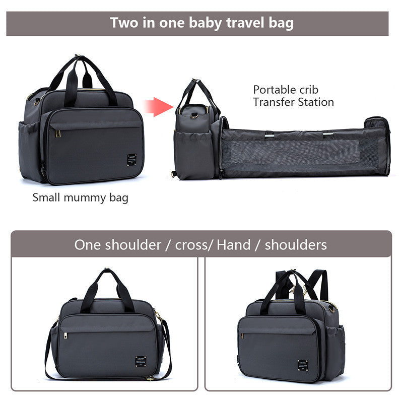 Portable Folding Crib Mummy Bag Portable Messenger Multifunctional - Cindi Book