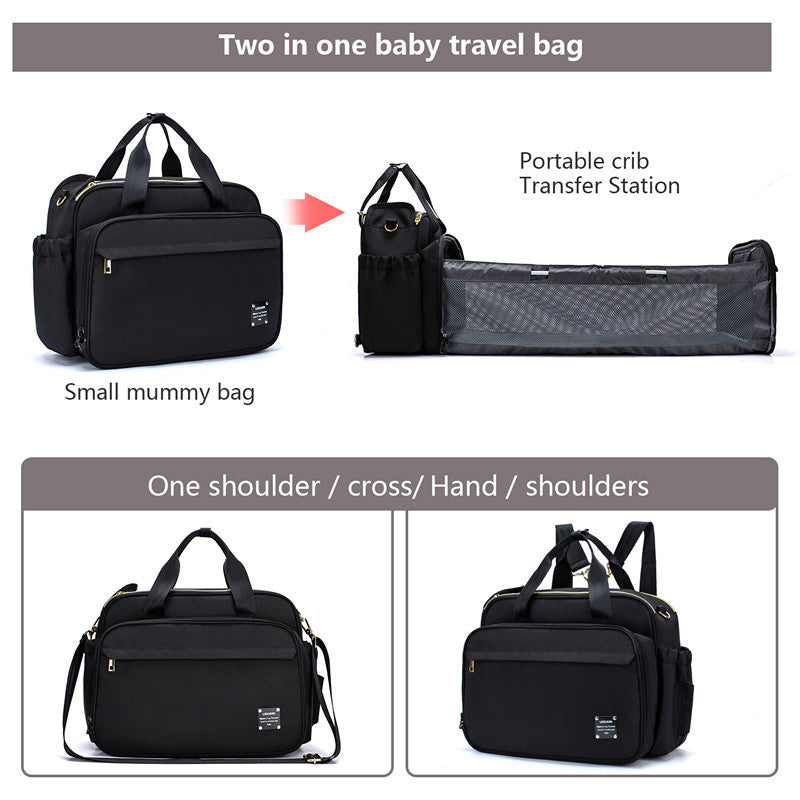 Portable Folding Crib Mummy Bag Portable Messenger Multifunctional - Cindi Book