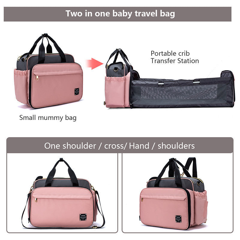 Portable Folding Crib Mummy Bag Portable Messenger Multifunctional - Cindi Book