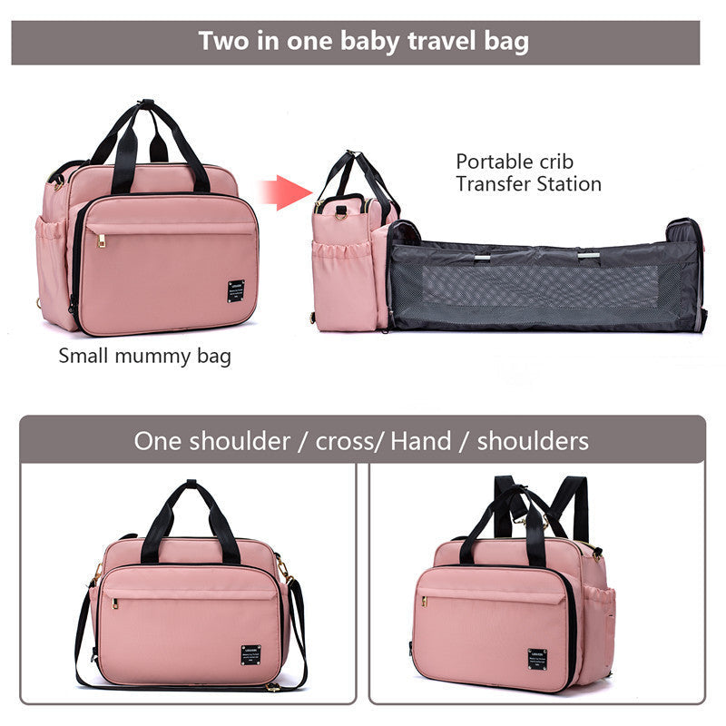 Portable Folding Crib Mummy Bag Portable Messenger Multifunctional - Cindi Book