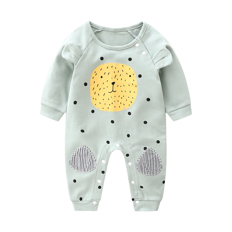 Baby Ctton Long-sleeved One-piece Baby Romper - Cindi Book