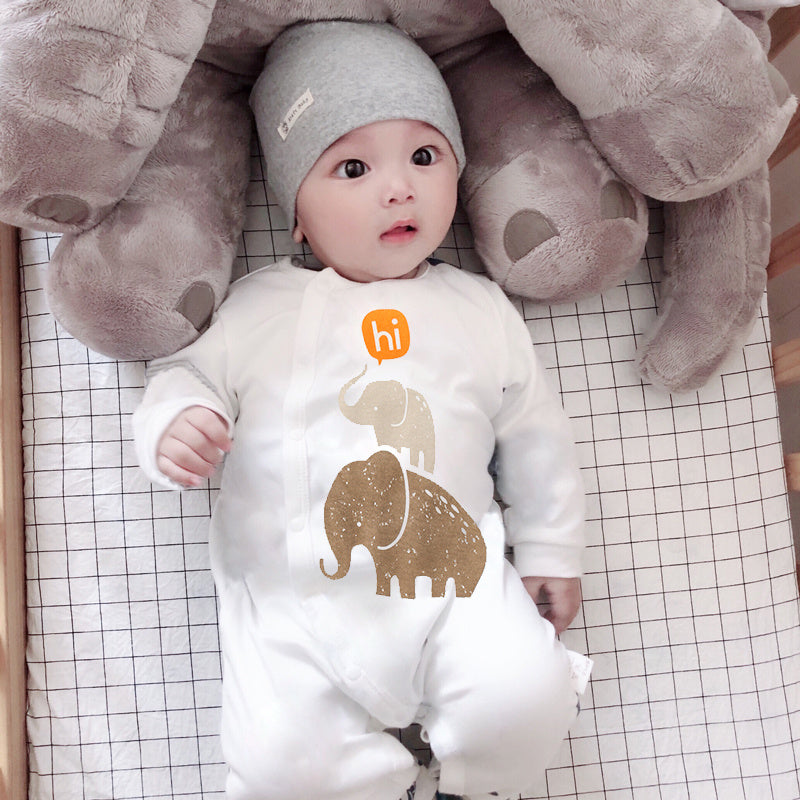 Baby Ctton Long-sleeved One-piece Baby Romper - Cindi Book