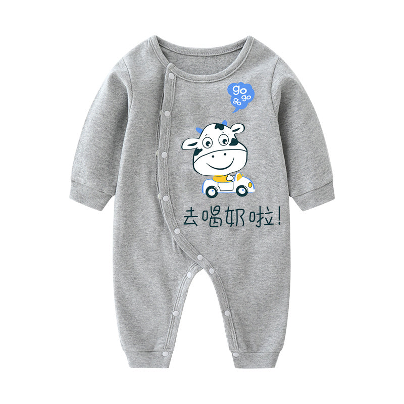 Baby Ctton Long-sleeved One-piece Baby Romper - Cindi Book