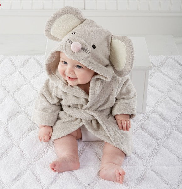 Children's Hooded Absorbent Animal-shaped Bathrobe - Cindi Book