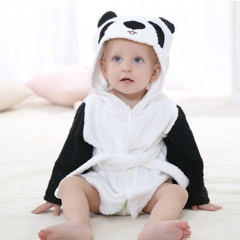 Children's Hooded Absorbent Animal-shaped Bathrobe - Cindi Book
